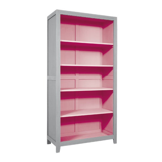 Laurette Bibliothèque Parisienne Bookshelf Grey / Rose (Pre-Order; Est. Delivery in 3-4 Months)