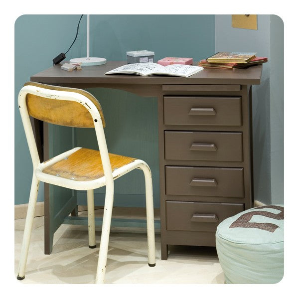 Laurette Bureau de Comptable Accountant Desk Rose / Grey (Pre-Order; Est. Delivery in 3-4 Months)