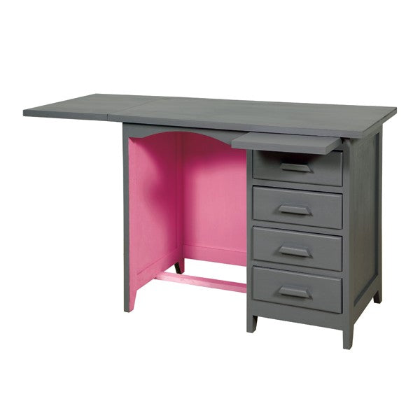Laurette Bureau de Comptable Accountant Desk Rose / Grey (Pre-Order; Est. Delivery in 3-4 Months)