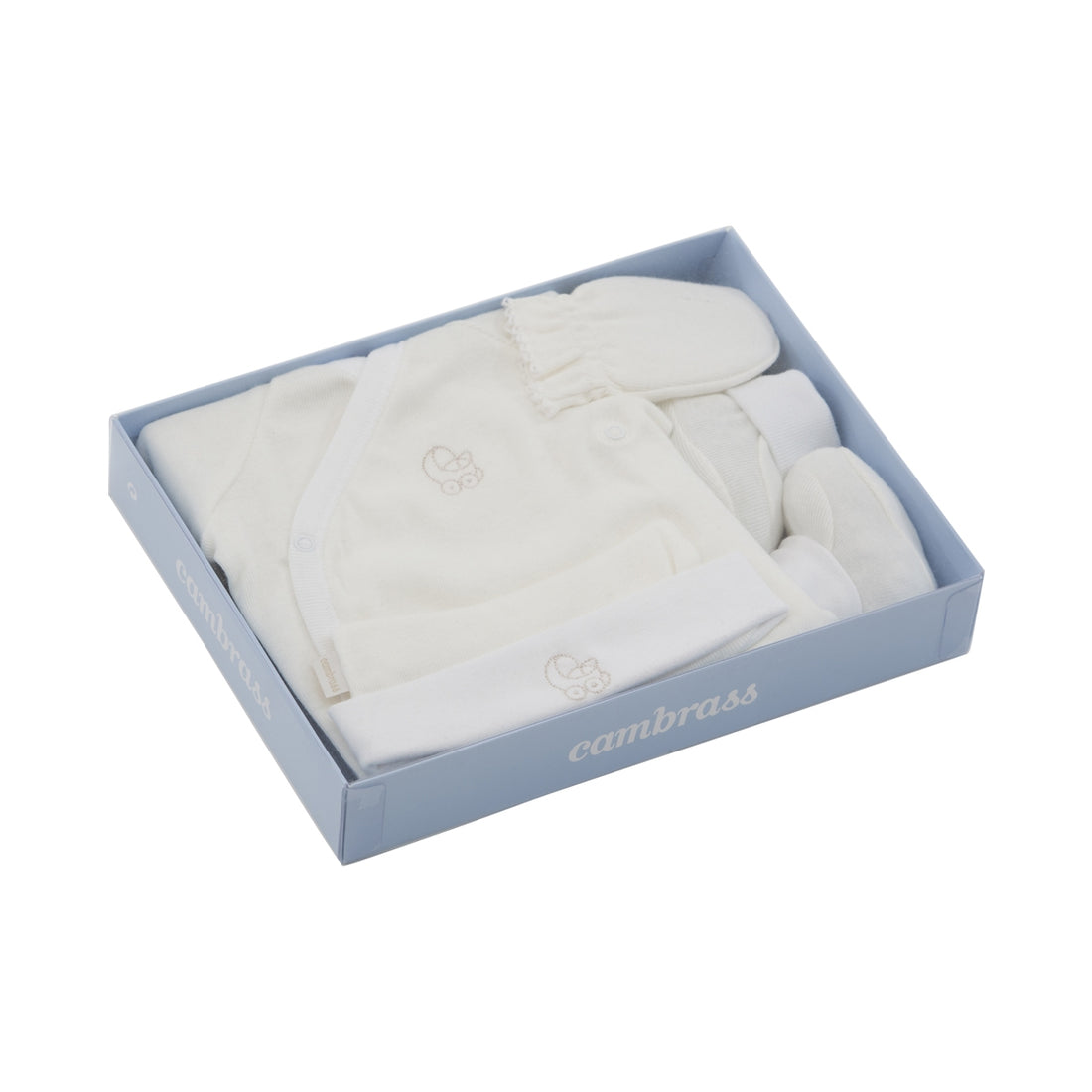Cambrass Set New Born 4pcs Liso Beige