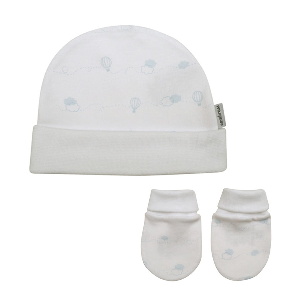 Cambrass Cap + Mittens Set 714,1 Blue