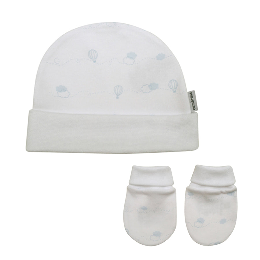 Cambrass Cap + Mittens Set 714,1 Blue