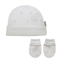 Cambrass Cap + Mittens Set 714,1 Blue