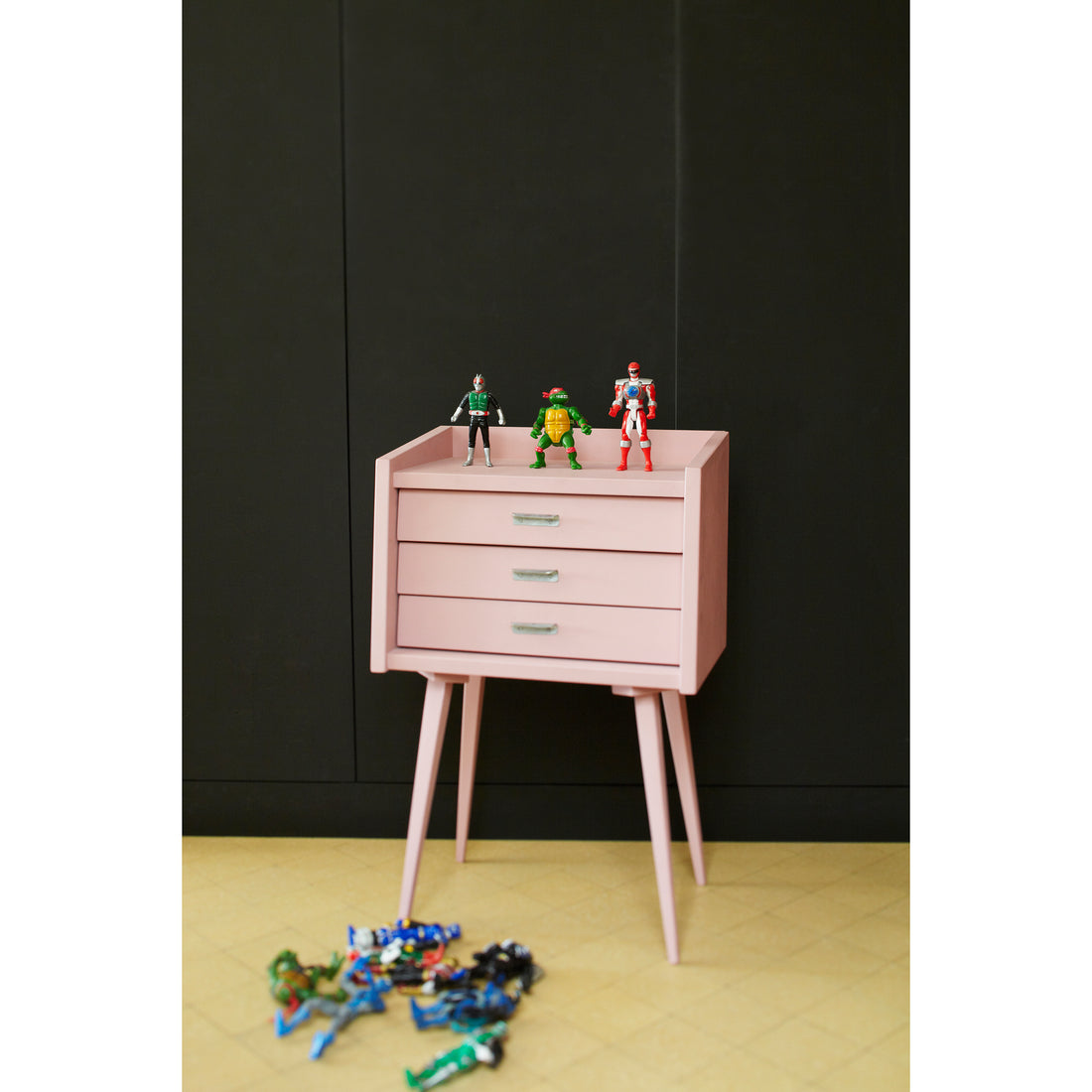 Laurette Le Chevet des Secrets Bedside Table Grey (Pre-Order; Est. Delivery in 3-4 Months)