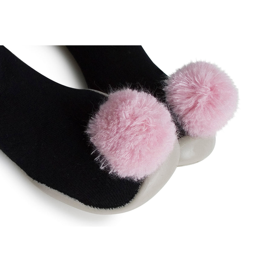collégien-noir-pompons-rose- (2)