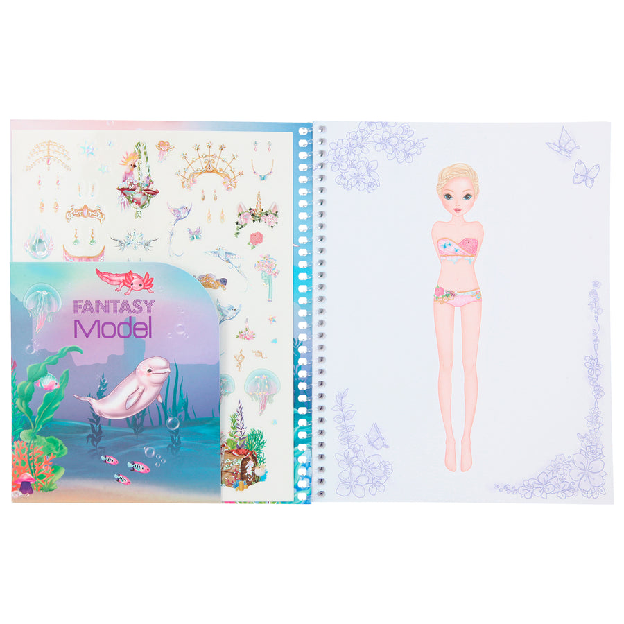 Depesche Fantasy Model Dress Me Up Sticker Book – Petit Bazaar