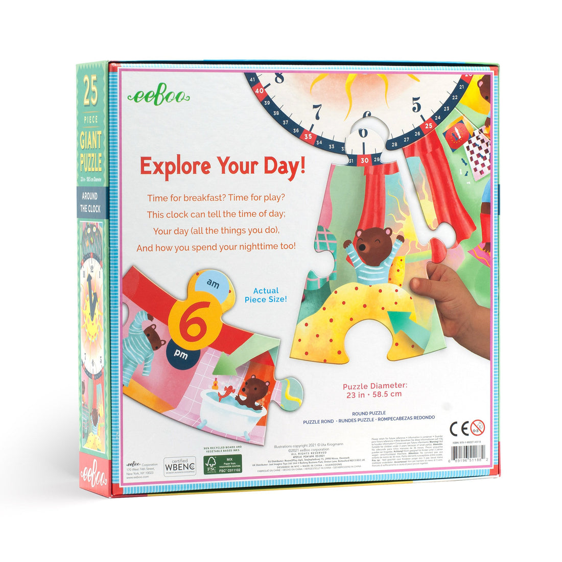 eeBoo Time Telling Board Game | Diversity In Toys eeBoo Time Telling Board Game | Diversity In Toys