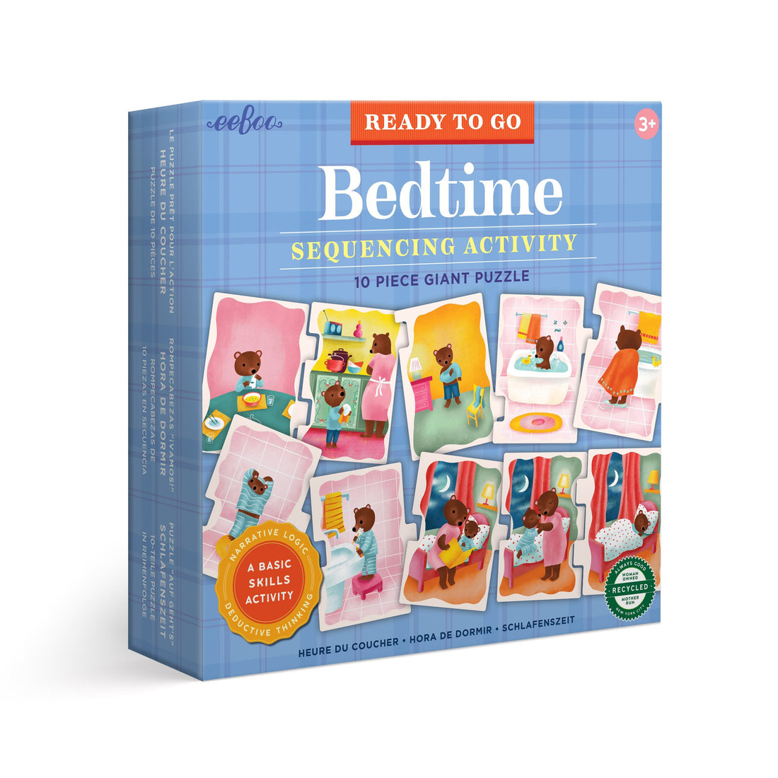 Baby Eeboo eeBoo Ready To Go Puzzle - Bedtime – Petit Bazaar