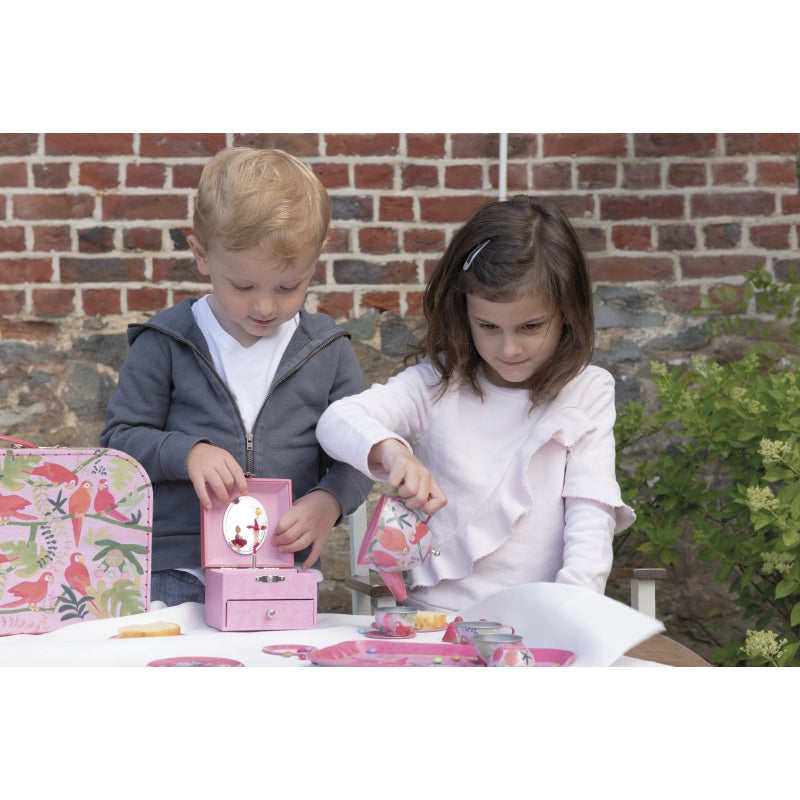 Egmont Toys Tin Tea Set Parrot Petit Bazaar