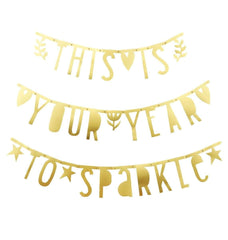 A Little Lovely Company Letter Banner - Gold