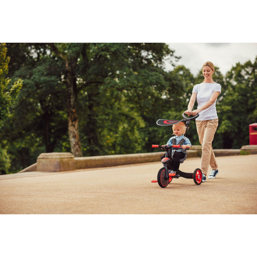 Globber Explorer Trike 4 In 1 - New Red (With Headrest) (10m - 5y)