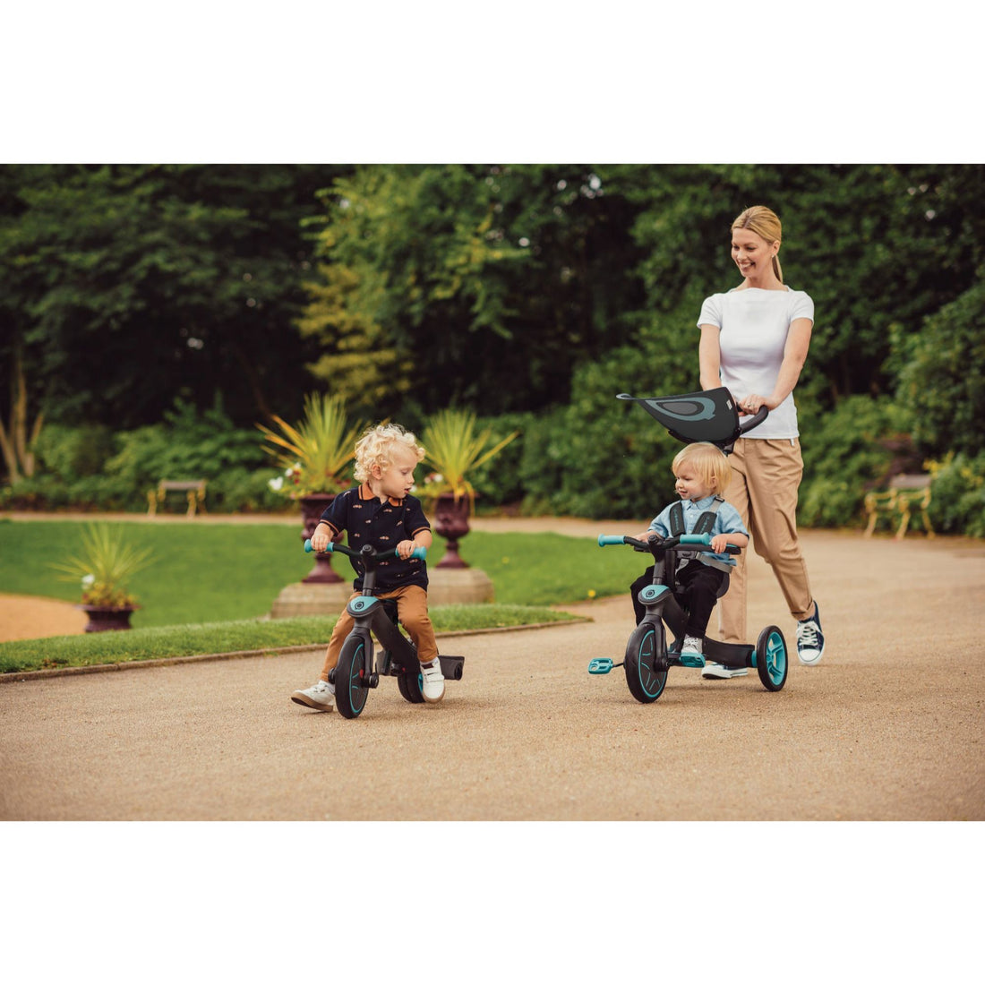 Globber Explorer Trike 4-In-1 - New Red (With Headrest) (10M - 5Y) (Online Exclusive)
