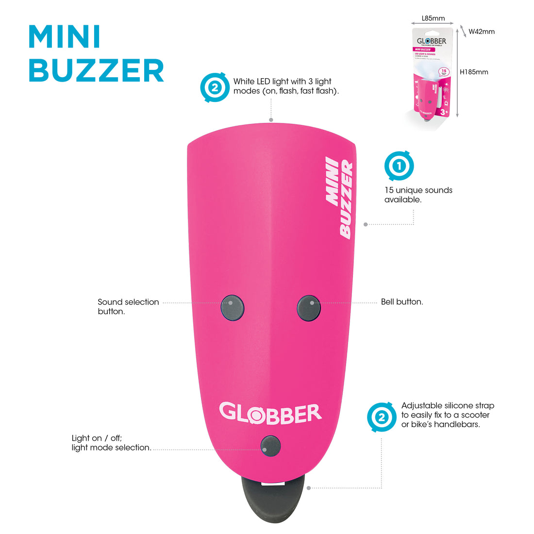 Globber Mini Buzzer - Lime Green (Online Exclusive)
