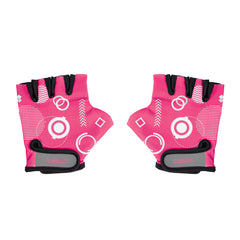 Globber Toddler Gloves - Fuchsia Shapes