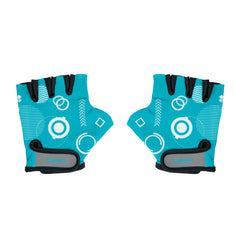 Globber Toddler Gloves - Teal Shapes