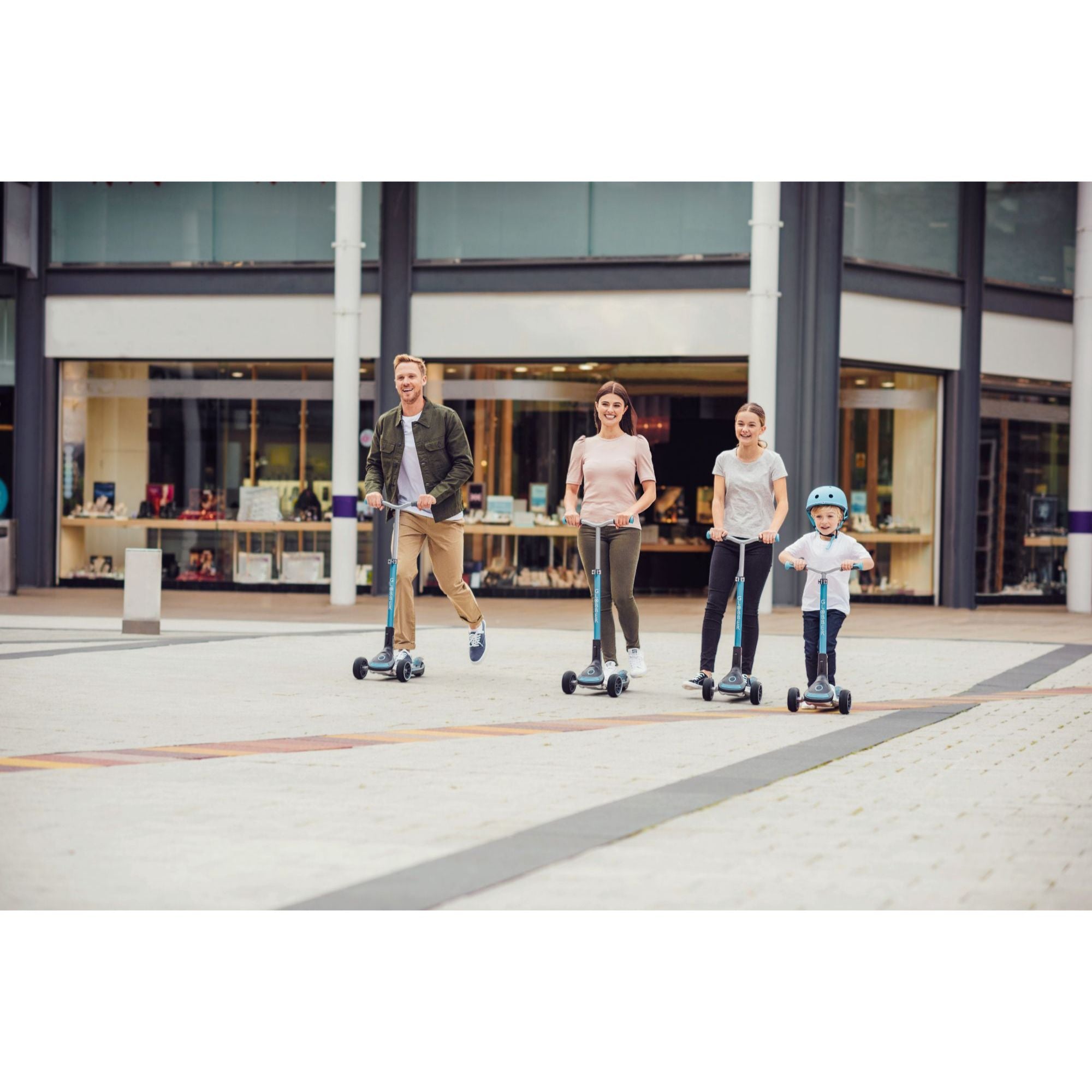 Globber Ultimum Lights Foldable Scooter - Black / Charcoal Grey (5Y+)