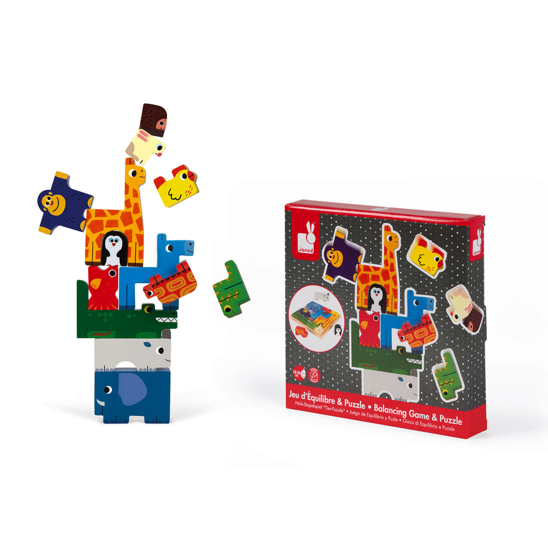 Janod Animal Balancing and Puzzle Game Petit Bazaar