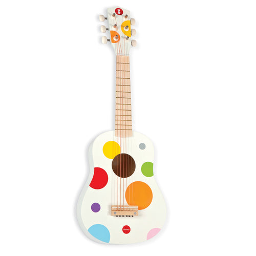 Janod Confetti 兒童結他樂器玩具 - White
