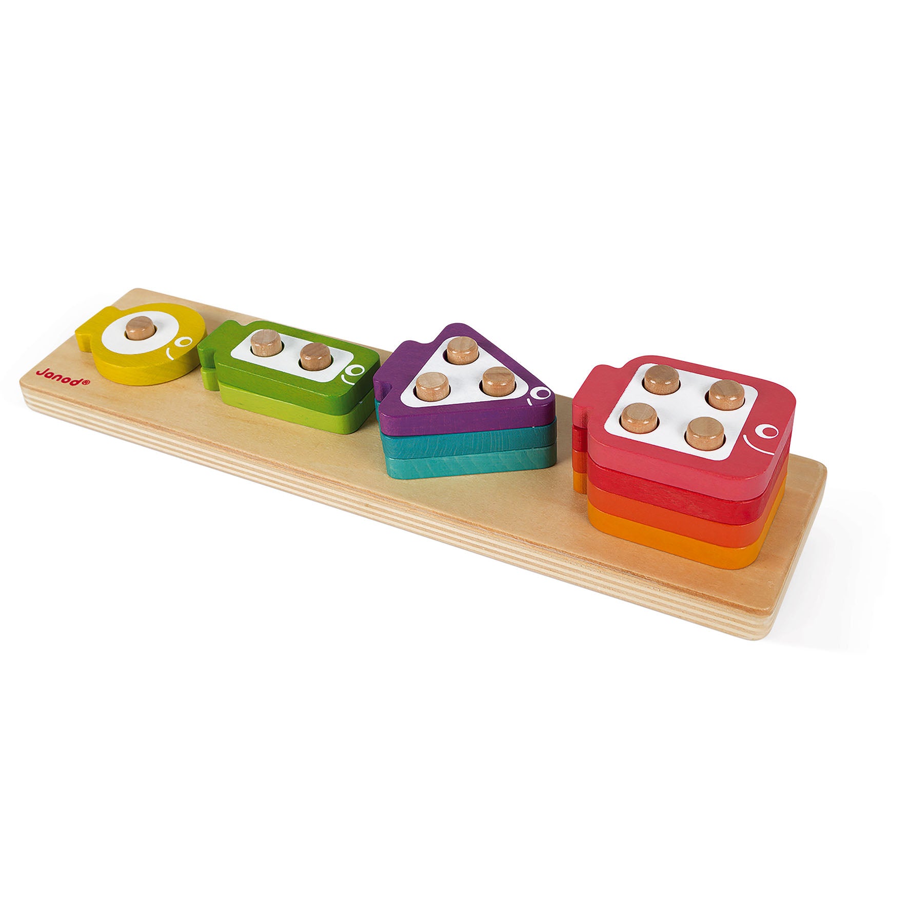 Janod I Wood Fish Stacking Game – Petit Bazaar