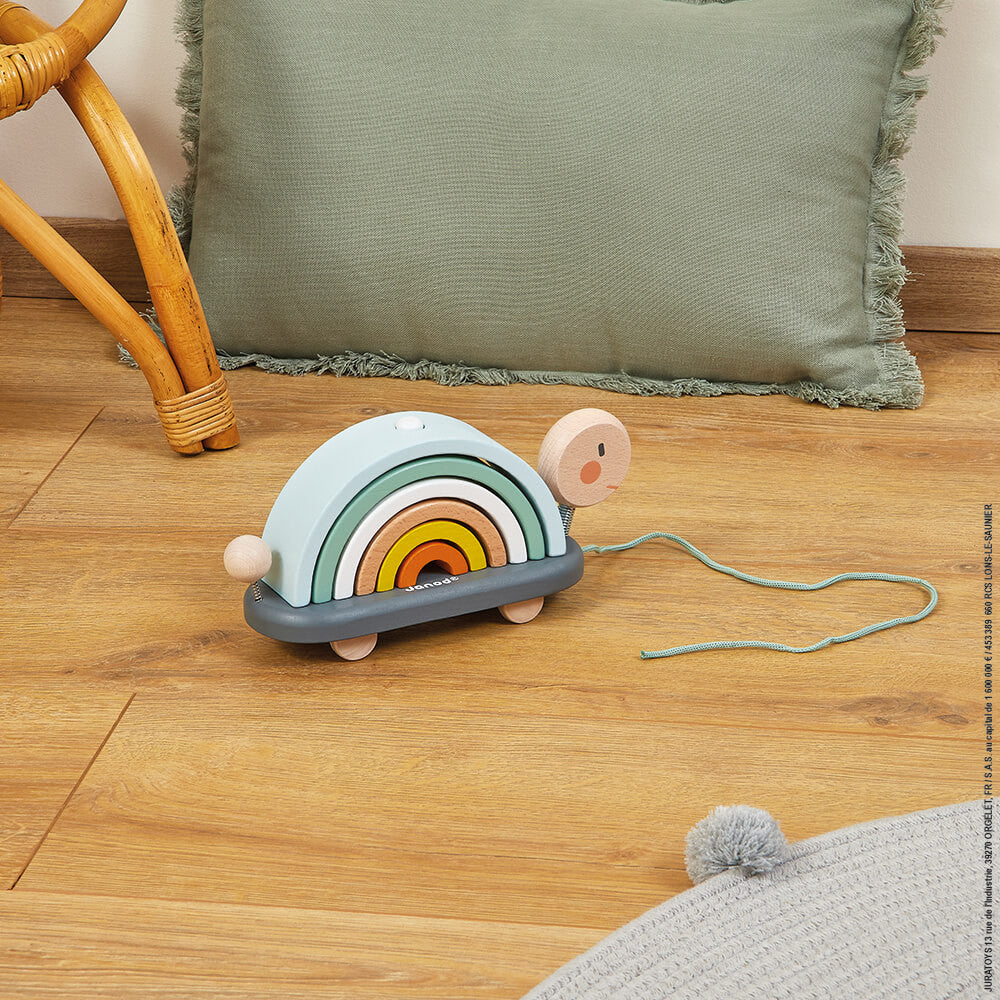 Janod Sweet Cocoon - Rainbow Turtle Janod Sweet Cocoon - Rainbow Turtle