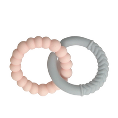 Jellystone Designs Sunshine Baby Teether - Snow and Blush