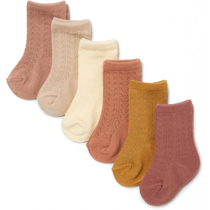 konge-sløjd-6-pack-pointelle-socks-sahara-shades- (1)