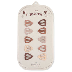 konges-sløjd-10-pack-mini-hair-clips-heart-rosie-shades-kong-s22ks2471-rs-