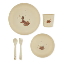 konges-slojd-pla-dinner-set-foxie-kong-s23ks4791-fox