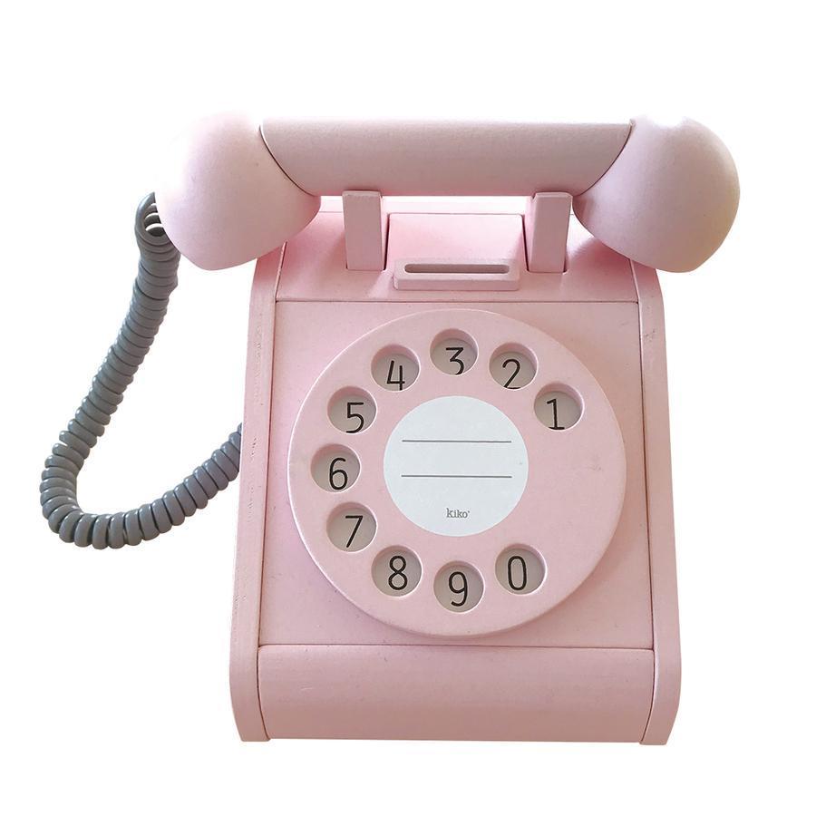 kiko+ & gg* Telephone Wooden Toy - Pink