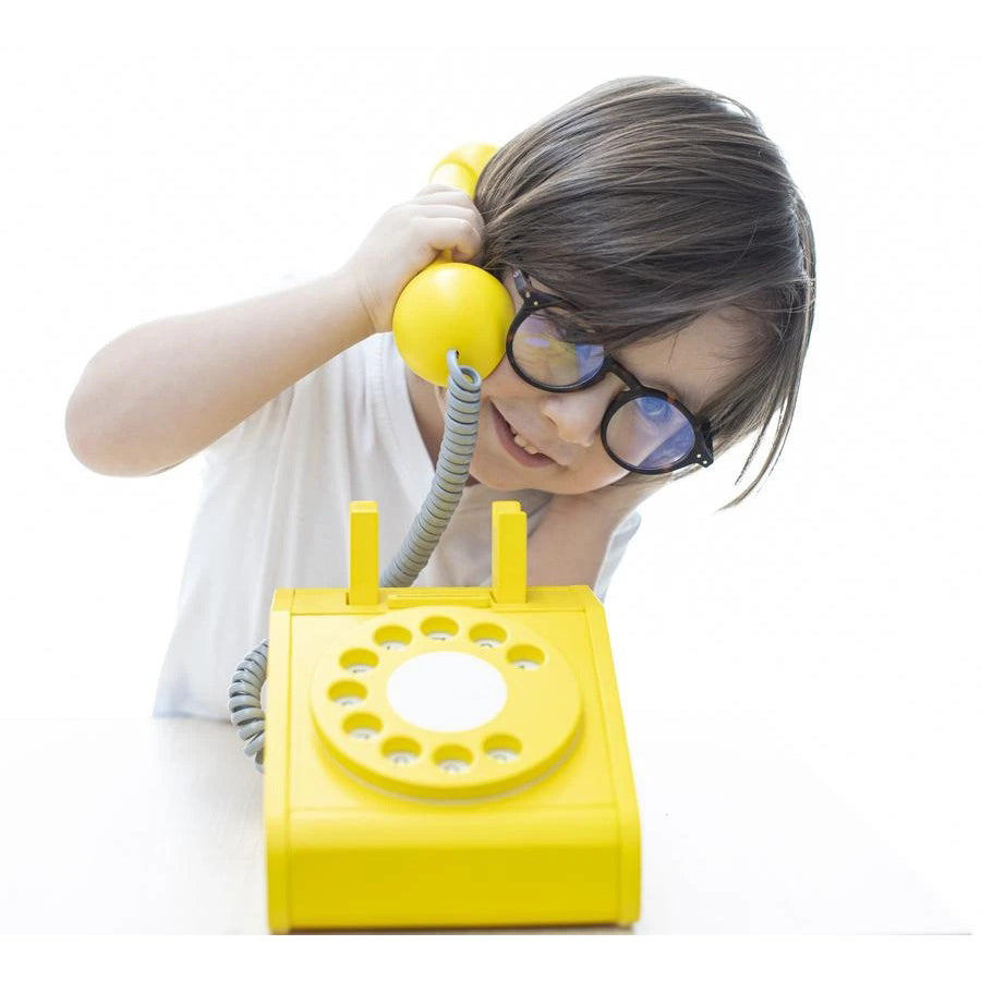 kiko+ & gg* Telephone Wooden Toy - Yellow