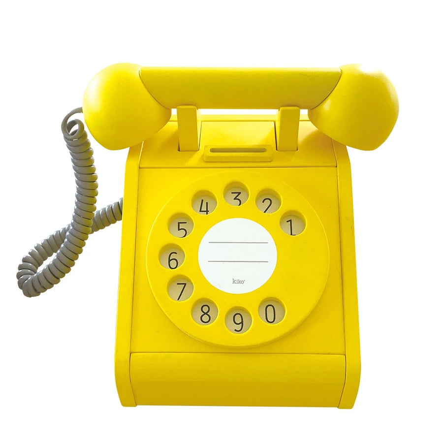 kiko+ & gg* Telephone Wooden Toy - Yellow