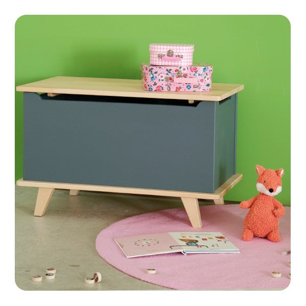 Laurette Coffre à jouets Toy Box Drawer - Grey