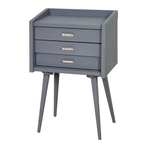Laurette Le Chevet des Secrets Bedside Table Mouse Grey (Pre-Order; Est. Delivery in 3-4 Months)