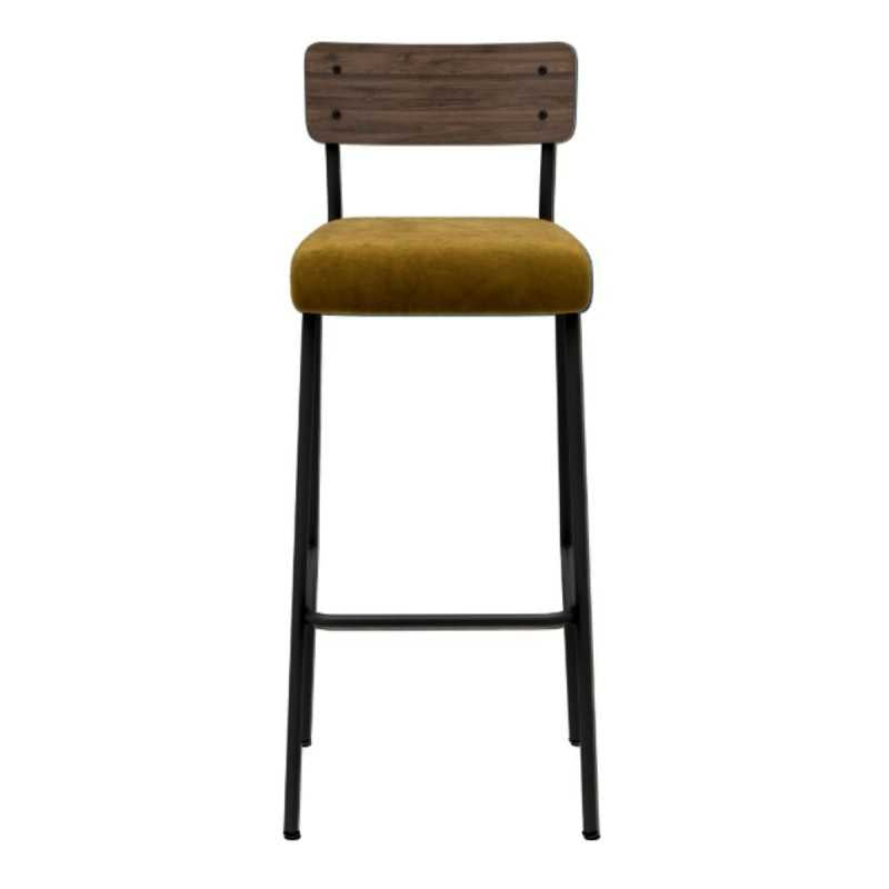 Les Gambettes Suzie Bar Chair Oak & Yellow