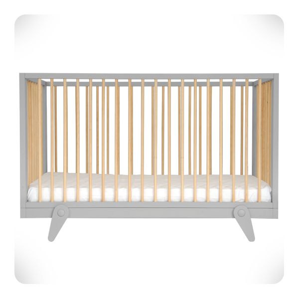 Laurette Lit Petipeton Crib 70x140cm Grey (Pre-Order; Est. Delivery in 3-4 Months)