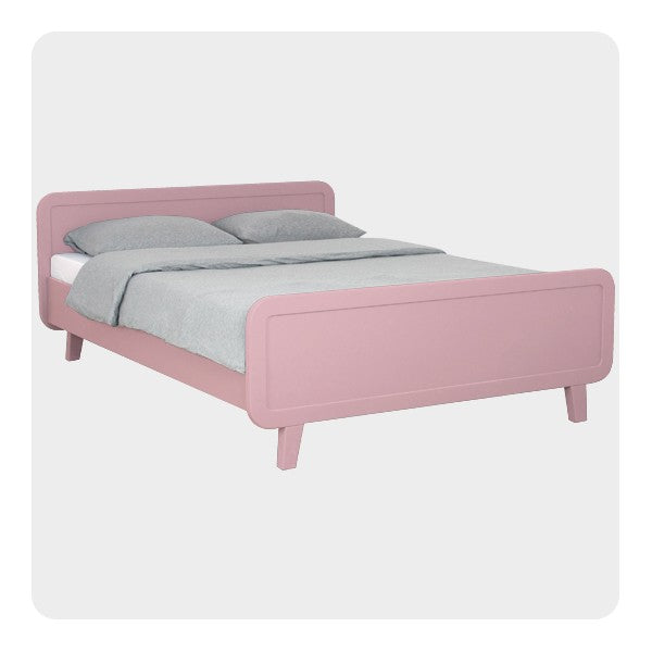 Laurette Lit rond 140 x 200cm Bed Rose (Pre-Order; Est. Delivery in 3-4 Months)