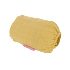 little-crevette-cotton-gauze-fitted-sheet-mustard-lcrv-ocdhj2-