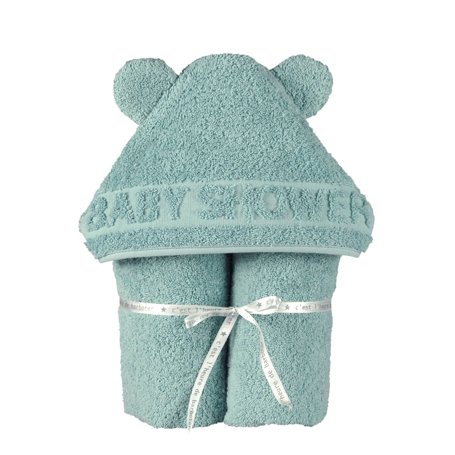 little-crevette-hooded-towel-babyshower-green- (1)