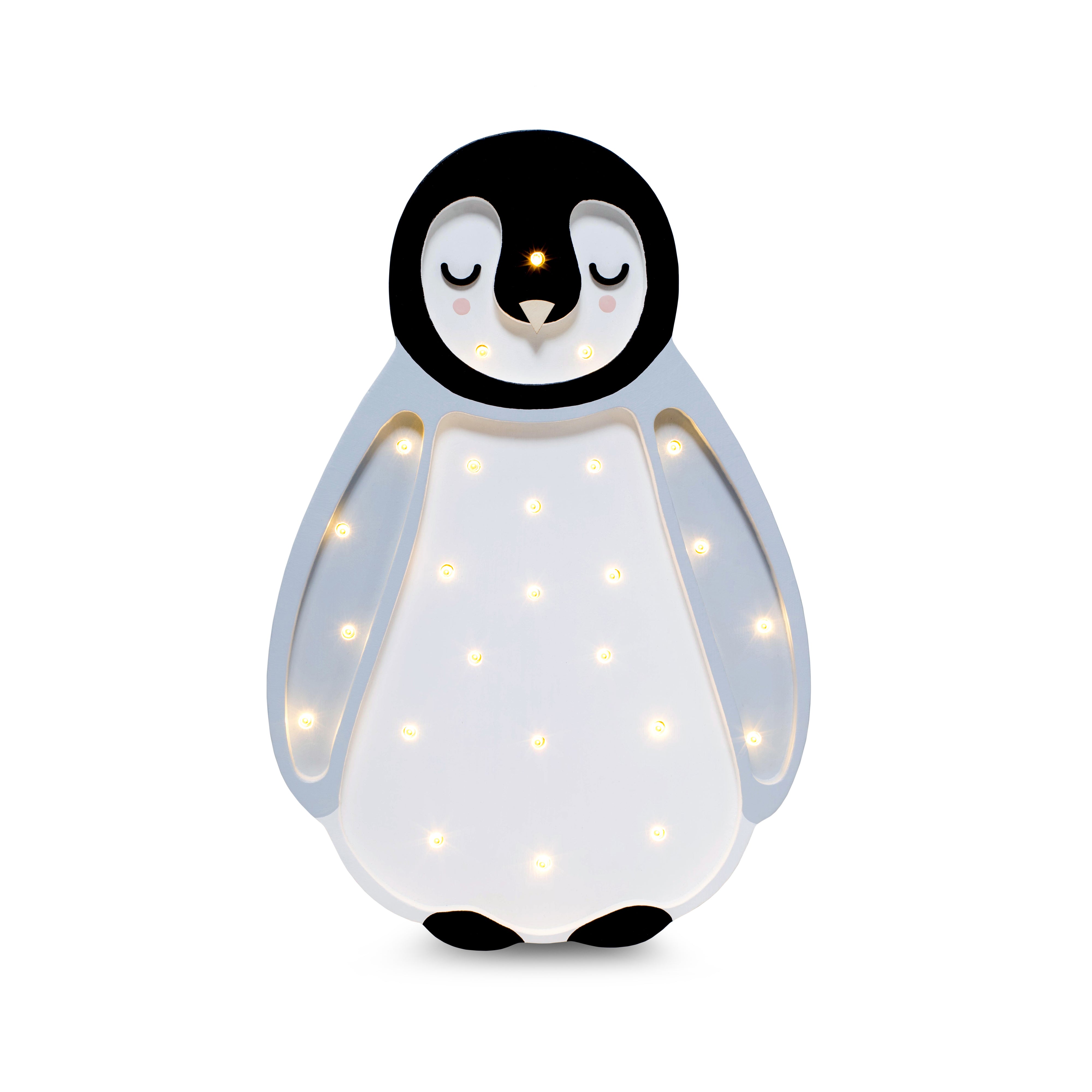 Little Lights Baby Penguin Lamp - Light Grey