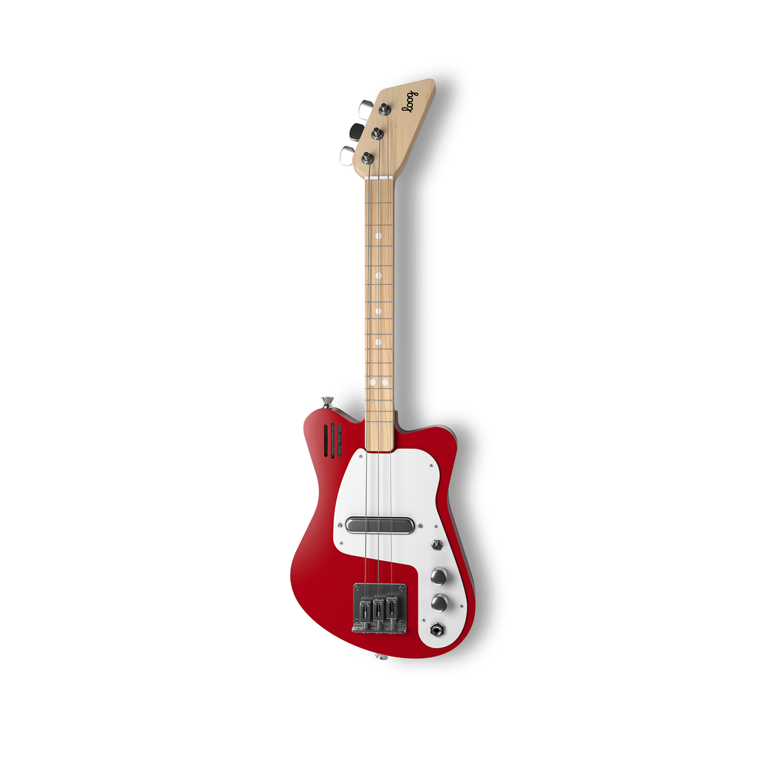 Loog Mini Electric Guitar With Built In Amp Red Petit Bazaar