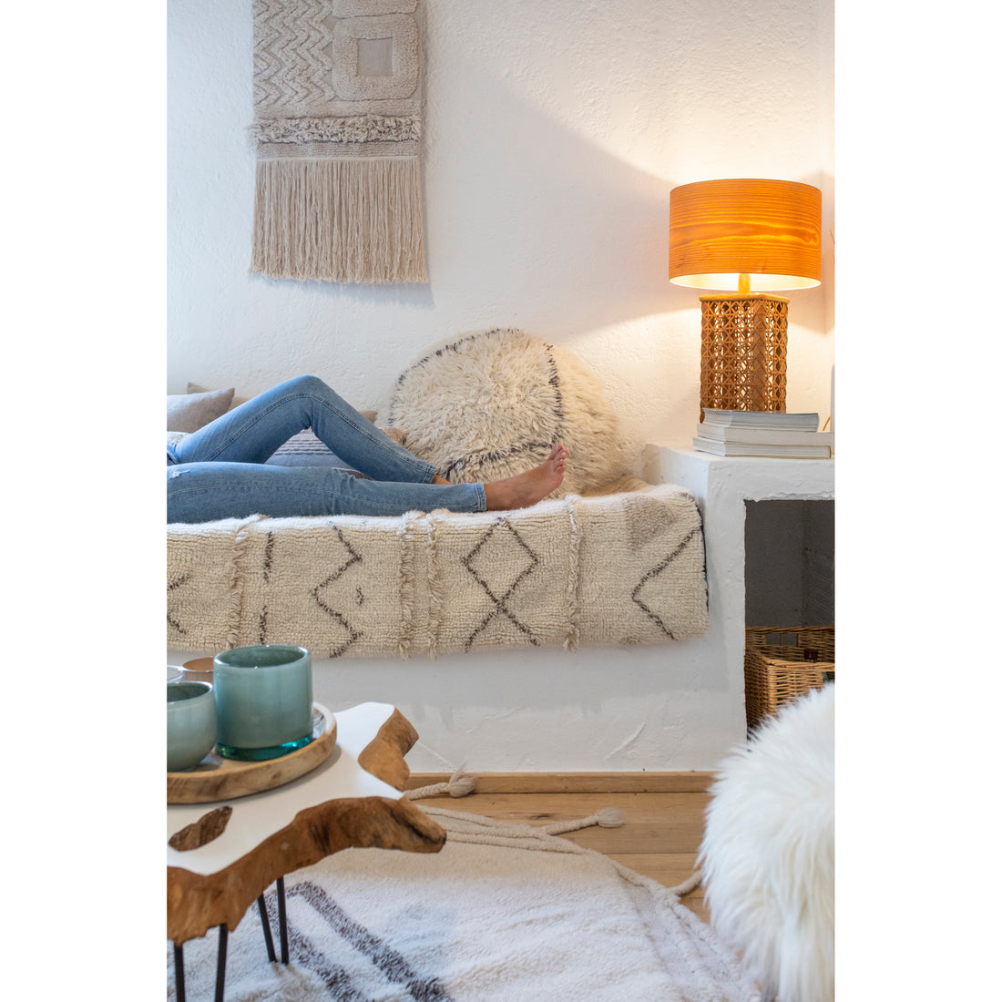 Lorena Canals Bohemian Classics Bereber Soul Woolable Machine Washable Pouffe (Online Exclusive)