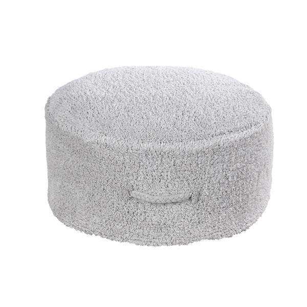 Lorena Canals Pyjama Party Chill Pearl Grey Machine Washable Pouffe