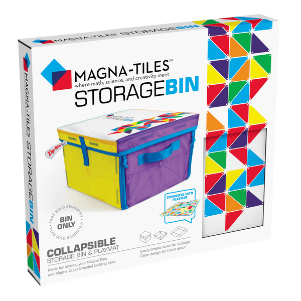 MAGNA-TILES Classic 2合1磁力片收納箱及互動遊戲墊