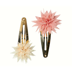maileg-2-hairclips-dahlia-flower-vinilla-&-melon- (1)