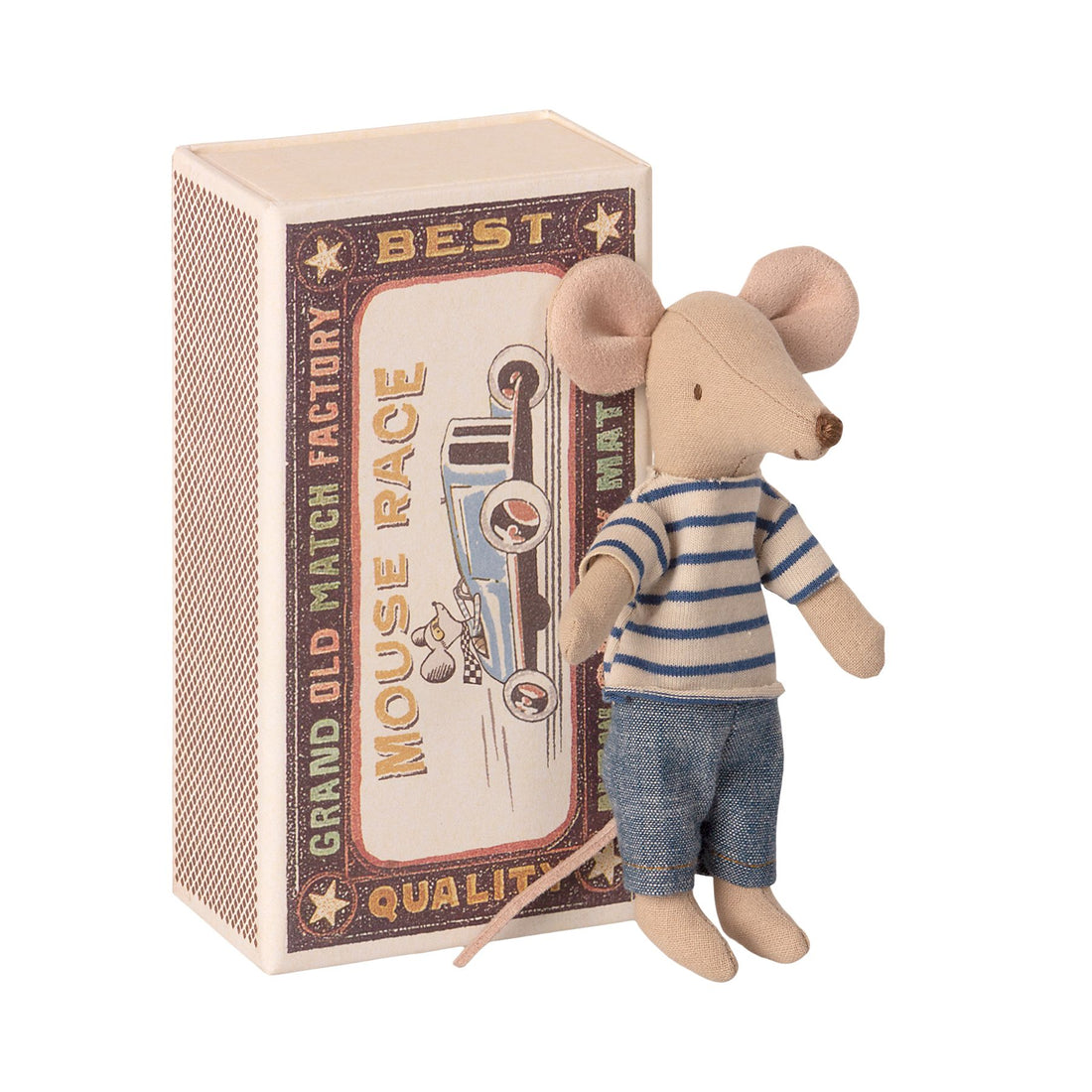 Maileg Big Brother Mouse In Matchbox