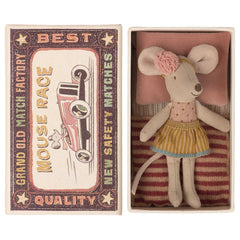Maileg Little Sister Mouse In Matchbox