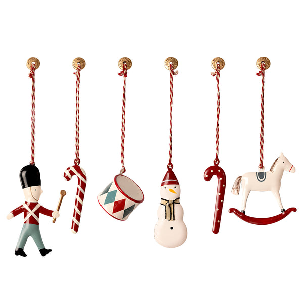 Maileg 6 Metal Ornaments In Box Classic (Set of 6) – Petit