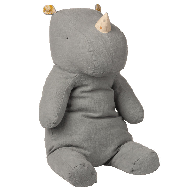 Maileg Safari Friends, Large Rhino Dusty Blue