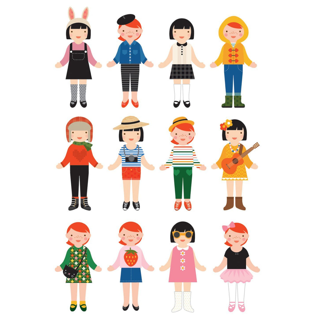 Petit Collage Magnetic Dress-Up - Best Friends