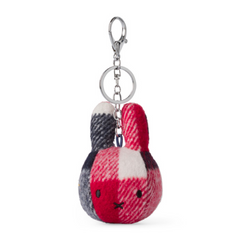 Miffy Bag Hanger Checkered Red / Blue - 10 cm